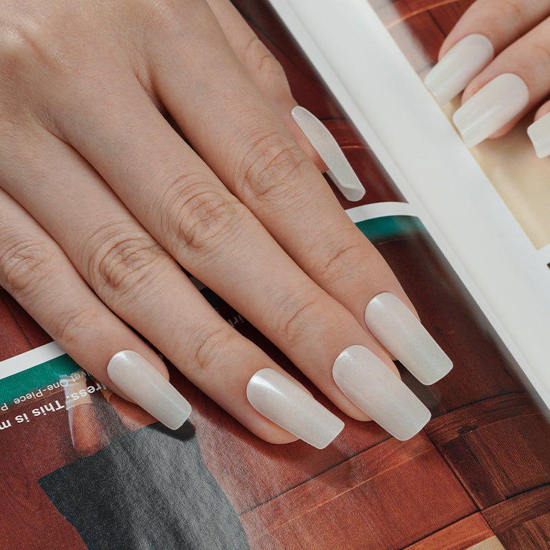 White Shimmer | Stickers de Gel