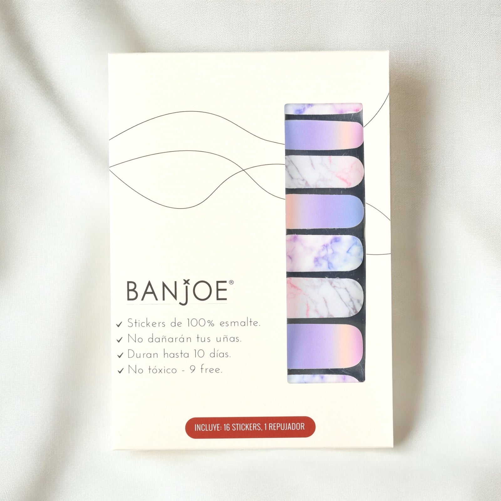 Violeta Marmoleado | Stickers de Esmalte