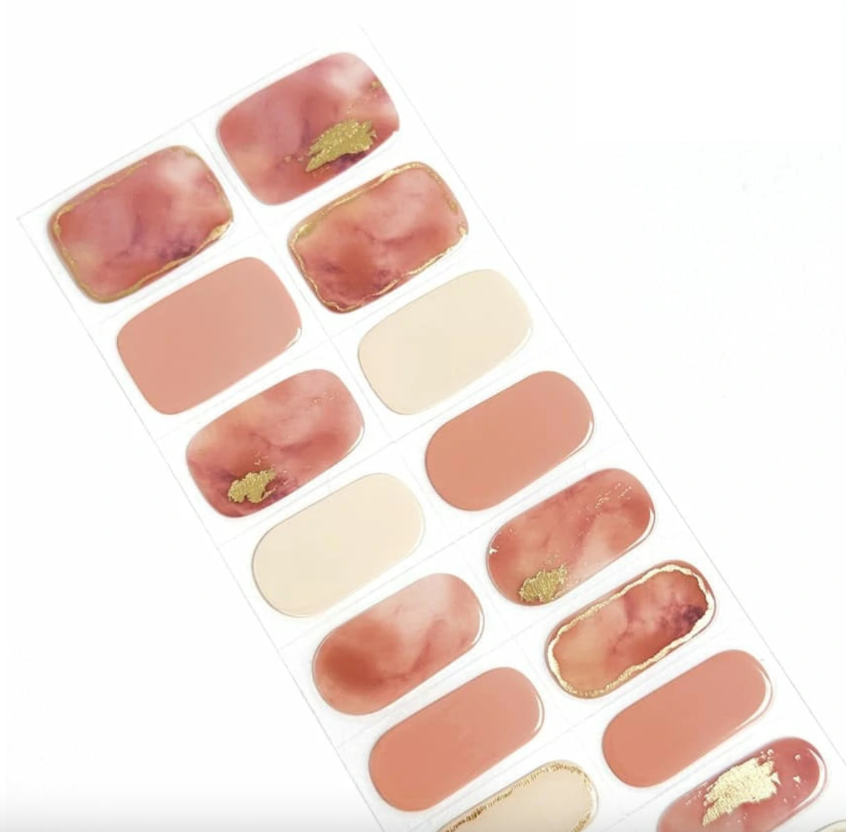 Beige Nude Marmoleado | Stickers de Gel
