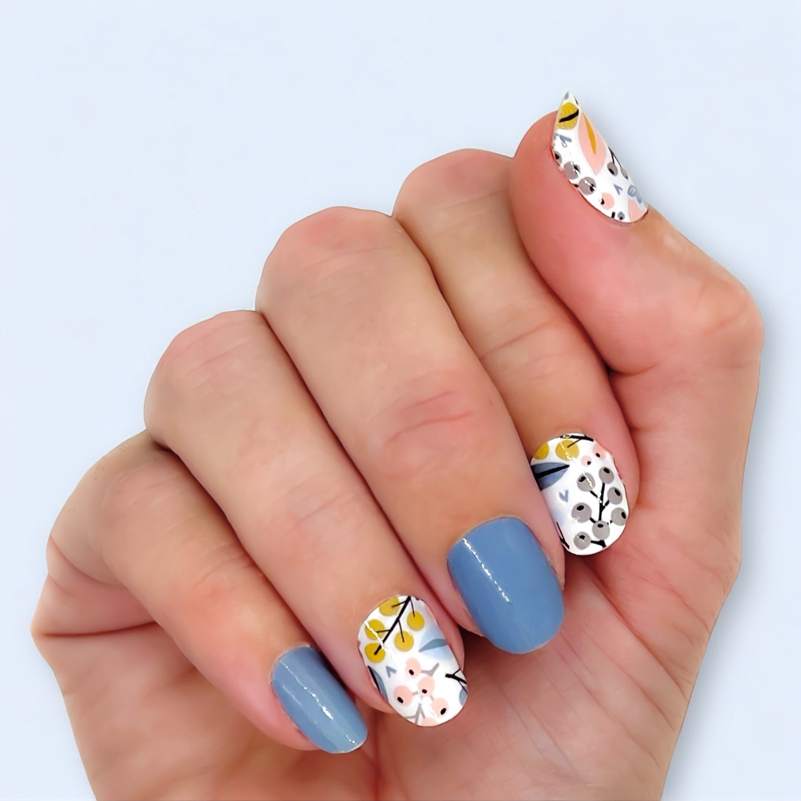 Berries Azulados | Stickers de Esmalte