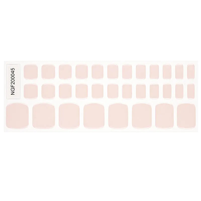 Rosa Perlado Pedicure | Stickers de Gel