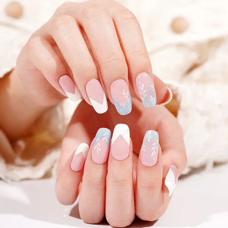 Chevron Blue | Stickers de Gel