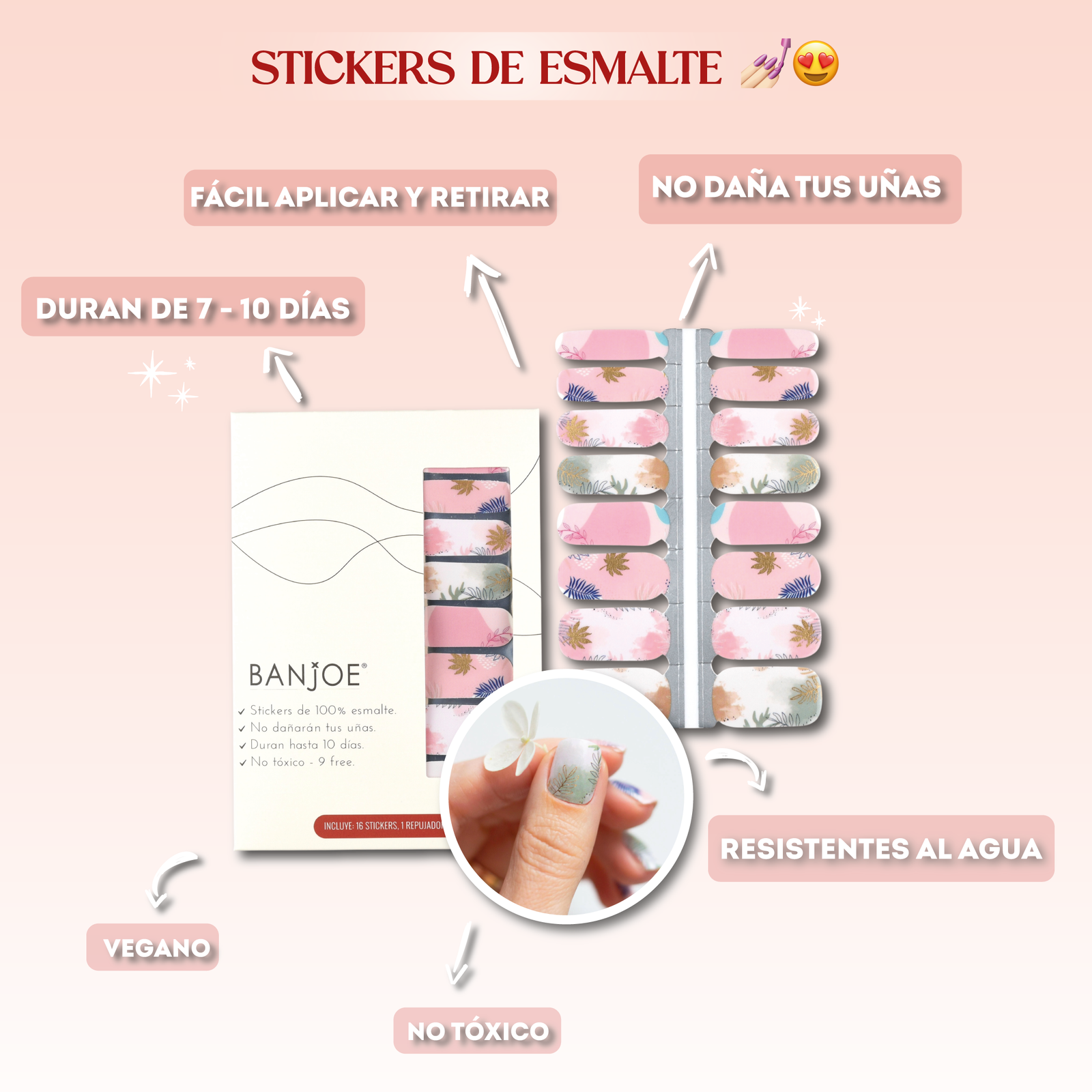 Kit Inicial Stickers de Esmalte