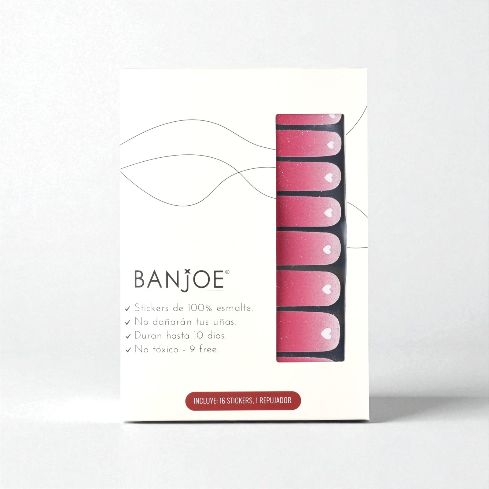 Pink Heart | Stickers de Esmalte