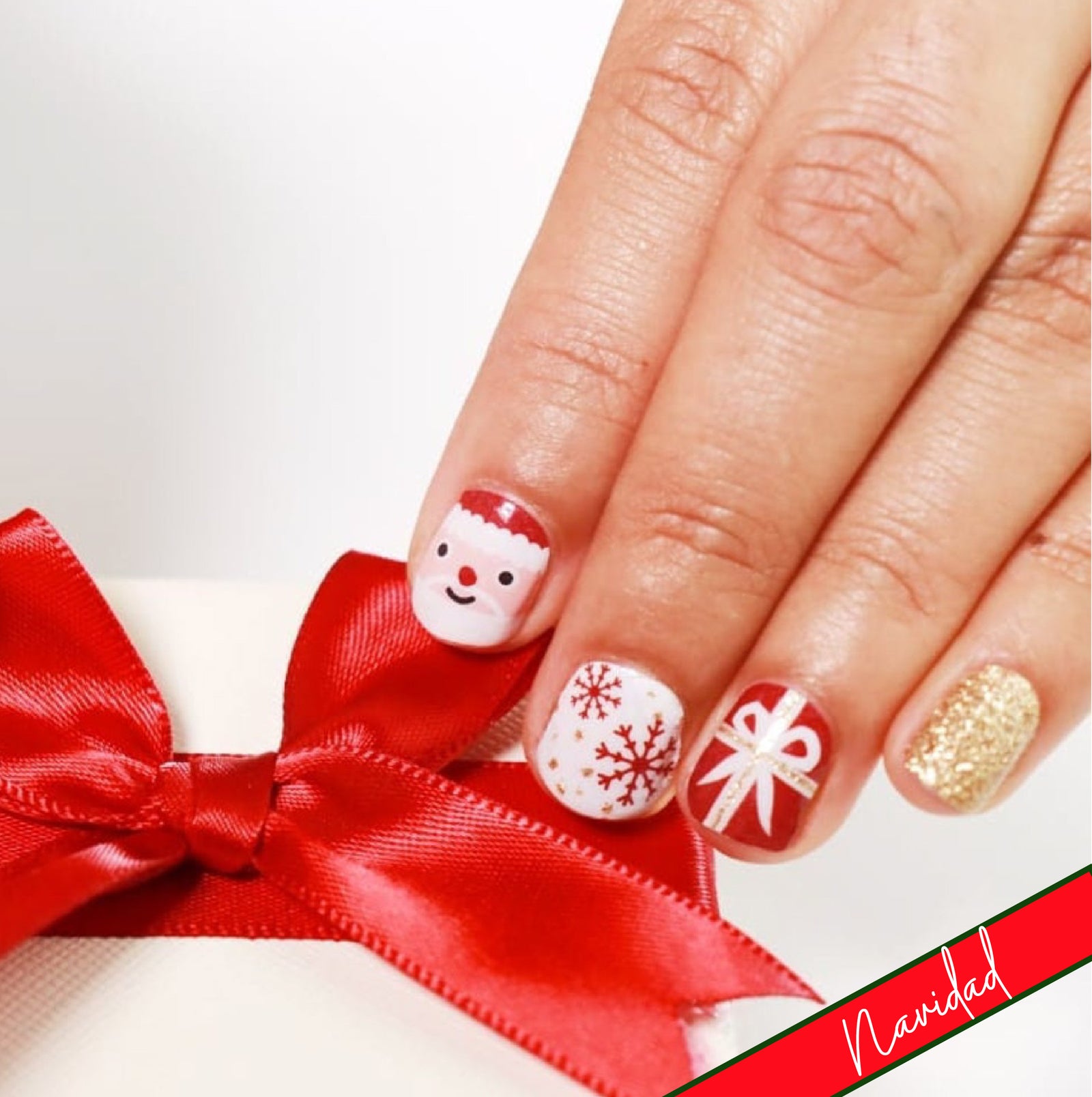 Regalo de Santa | Stickers de Esmalte