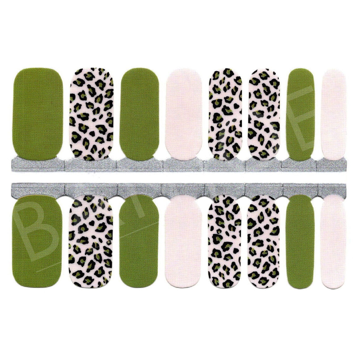 Animal Print Verde | Stickers de Esmalte