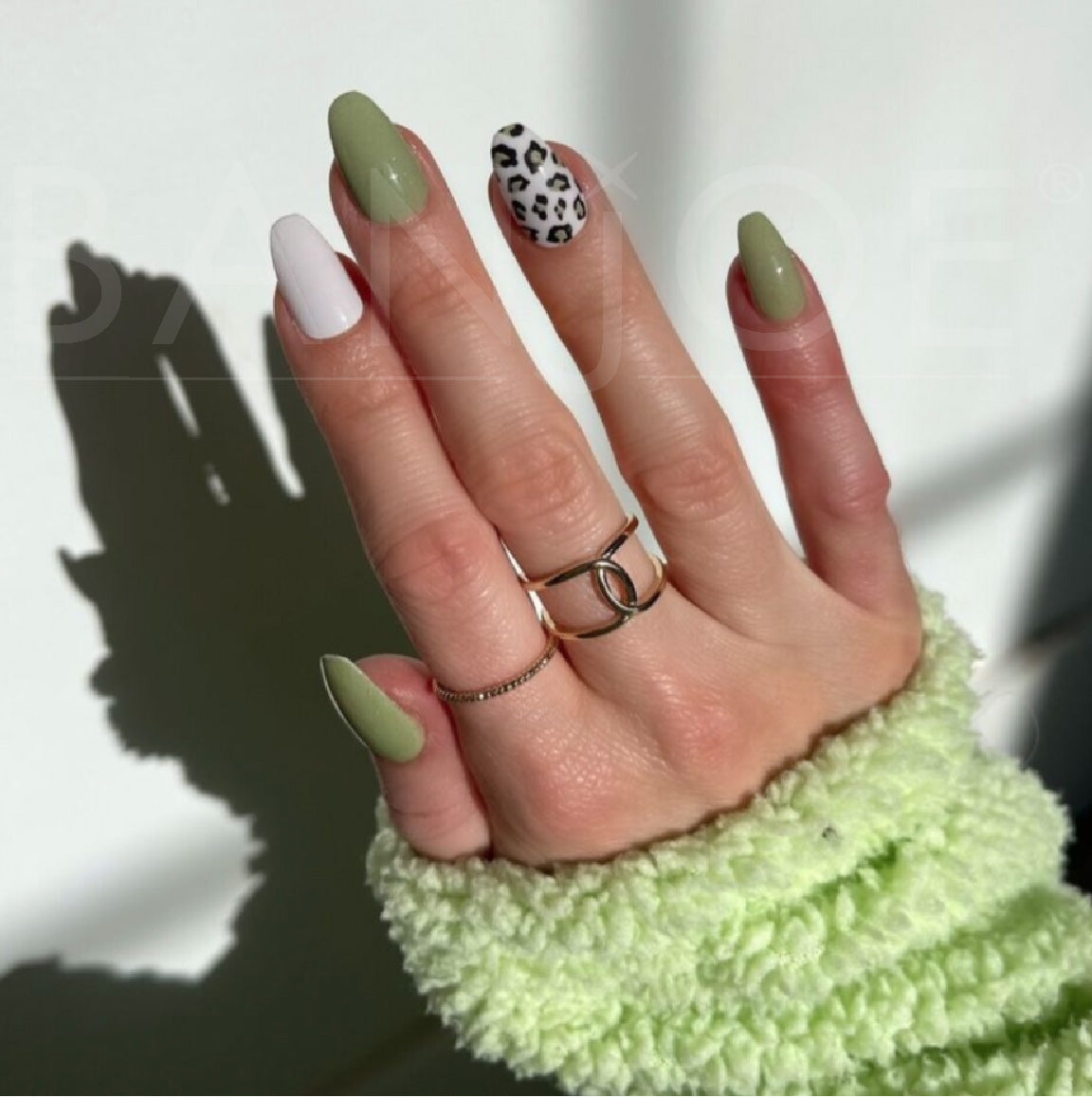 Animal Print Verde | Stickers de Esmalte