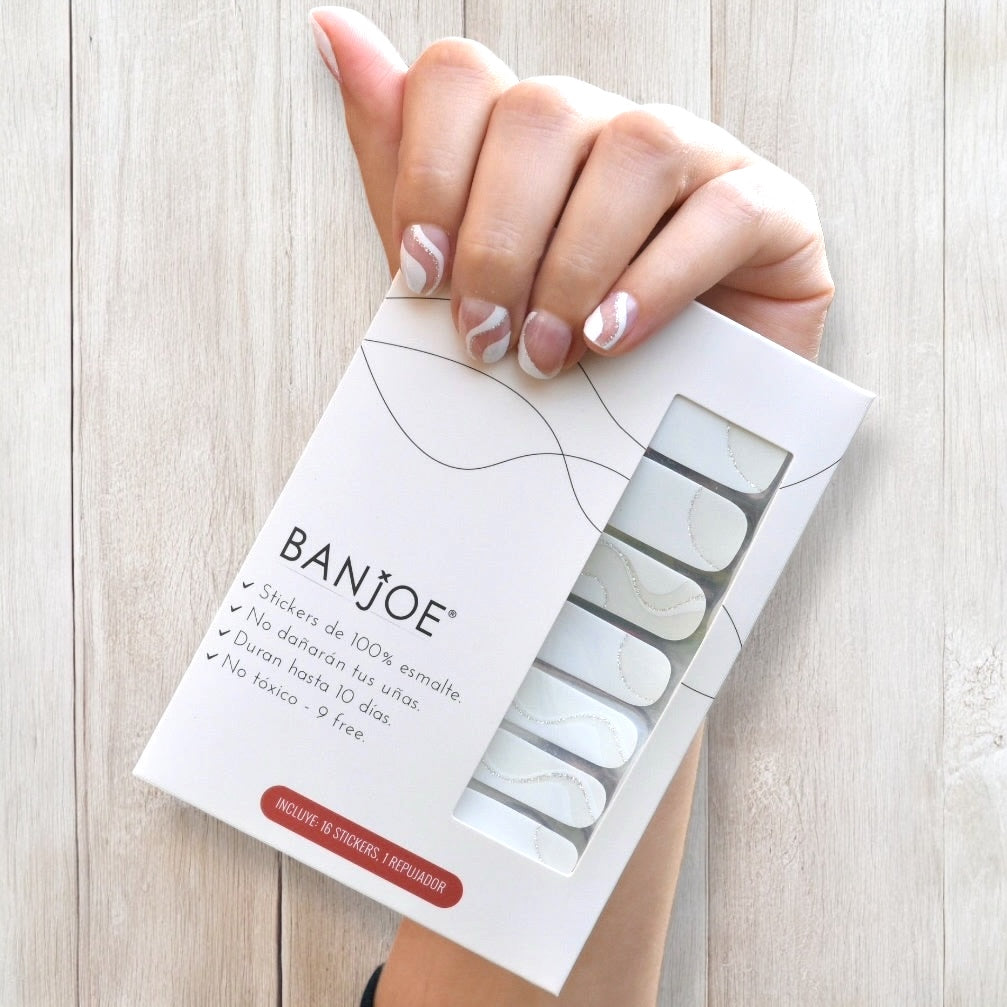 Ondas Blancas | Stickers de Esmalte