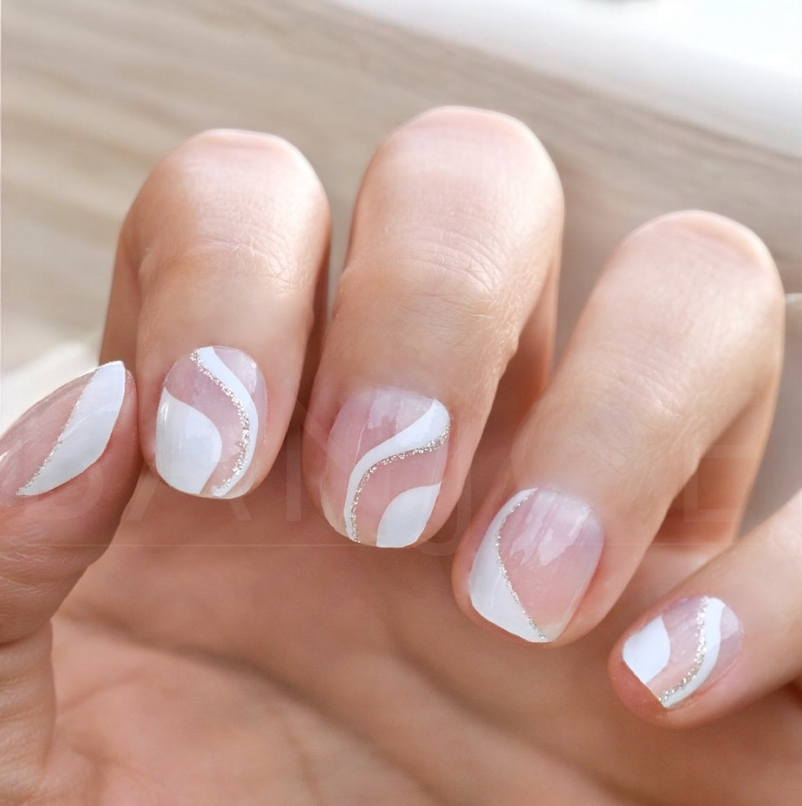 Ondas Blancas | Stickers de Esmalte