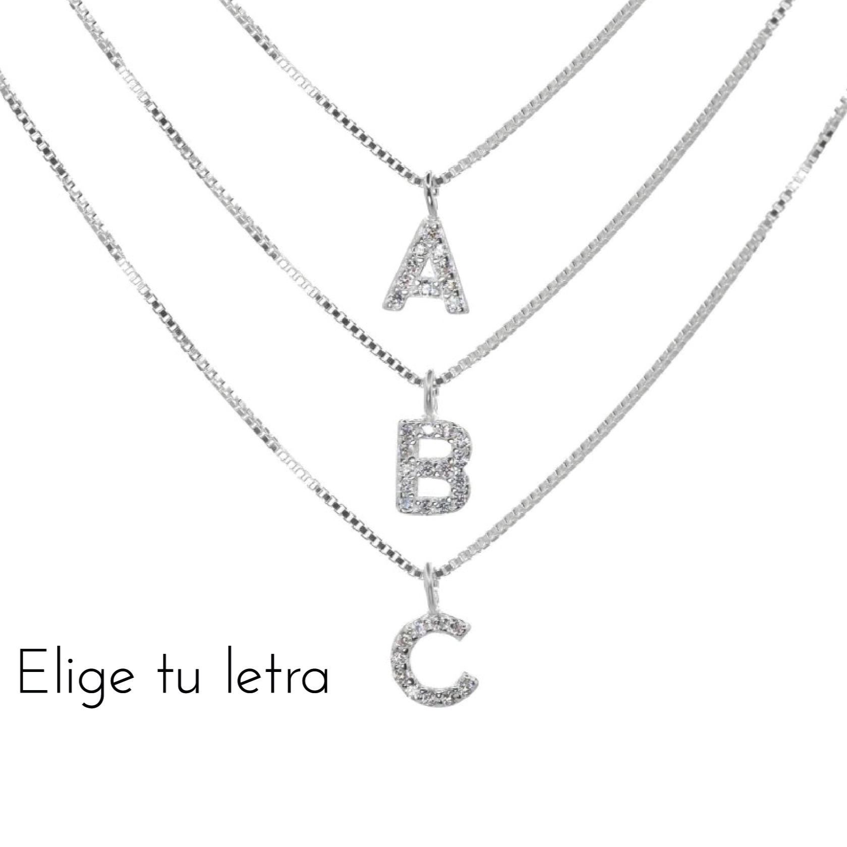 Collar Inicial con Circones