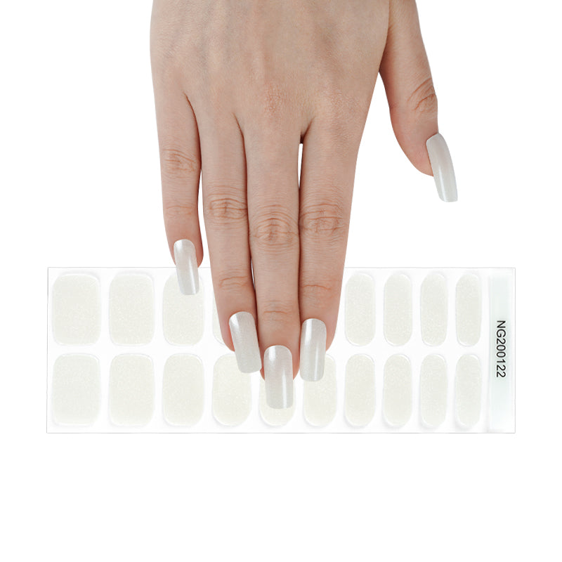 White Shimmer | Stickers de Gel