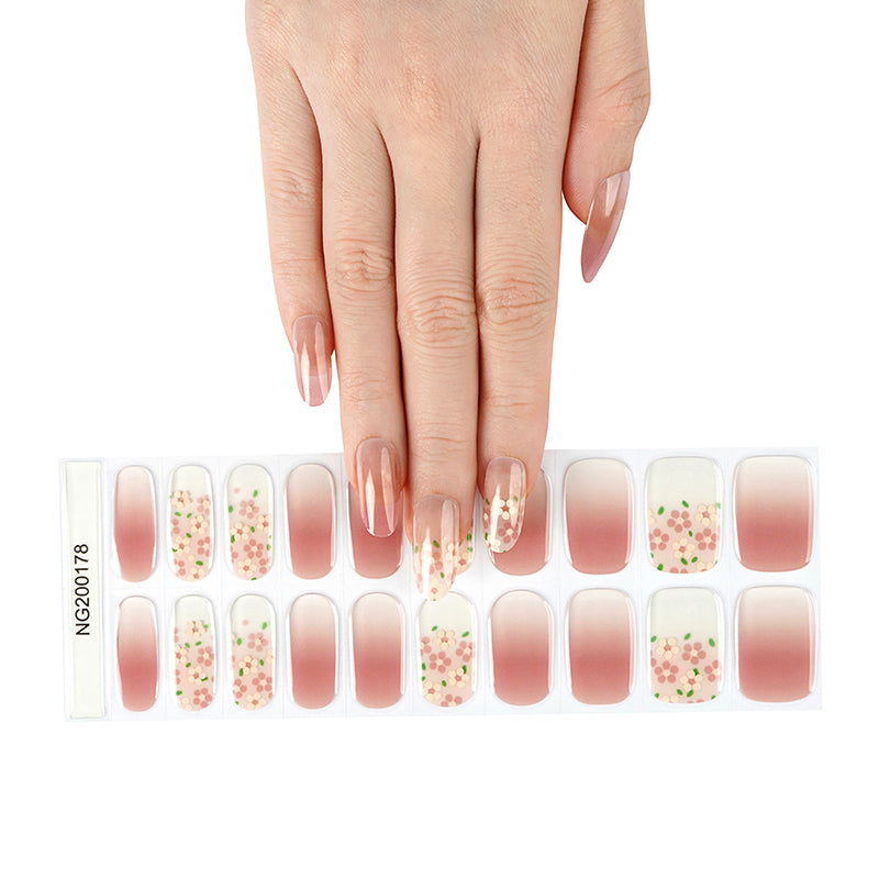 Degradé Floral | Stickers de Gel