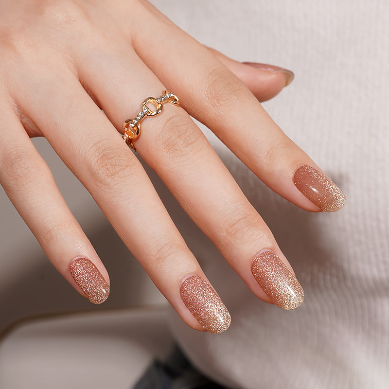 Champagne Glitter | Stickers de Gel
