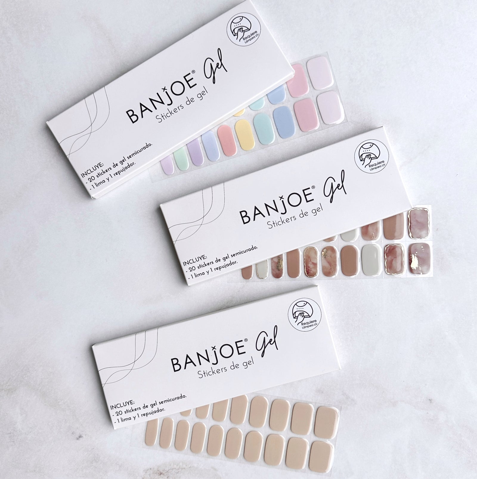 Pack Gel | 4 Diseños + Lámpara GRATIS