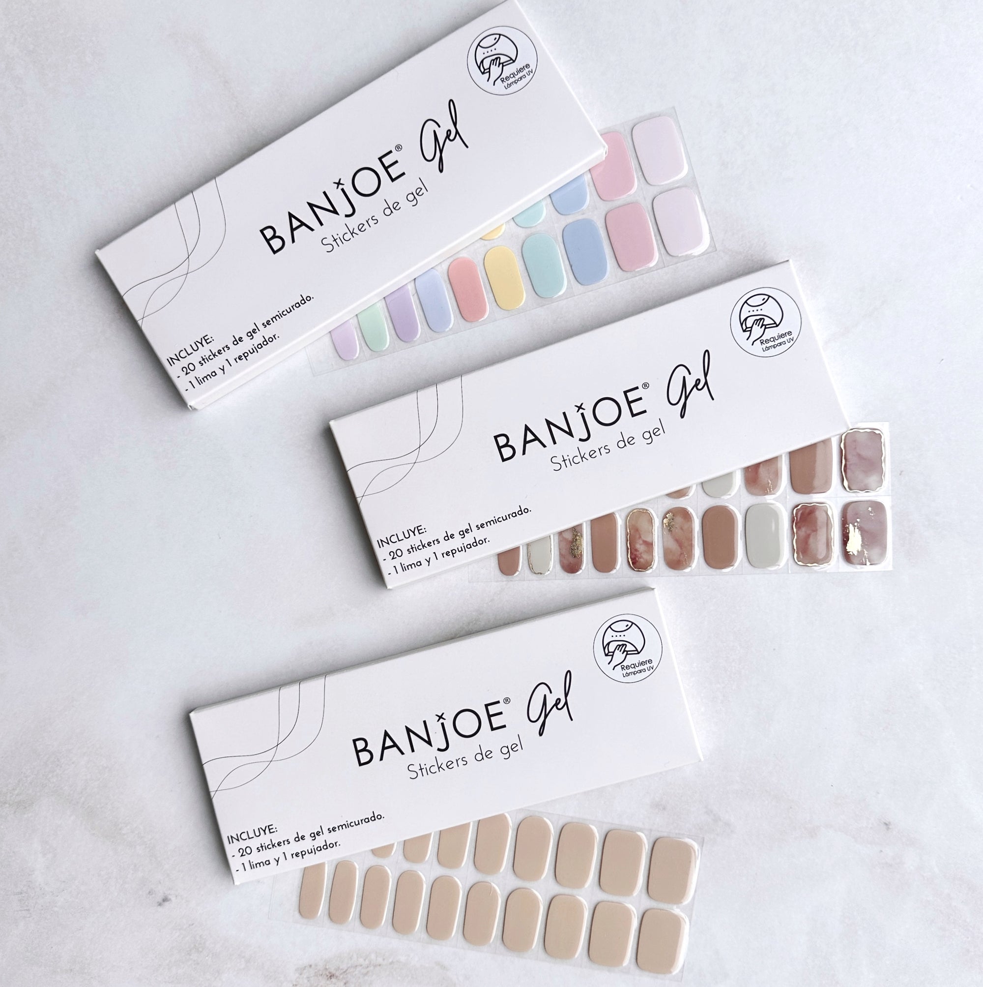 Pack Gel | 5 Diseños + Lámpara GRATIS
