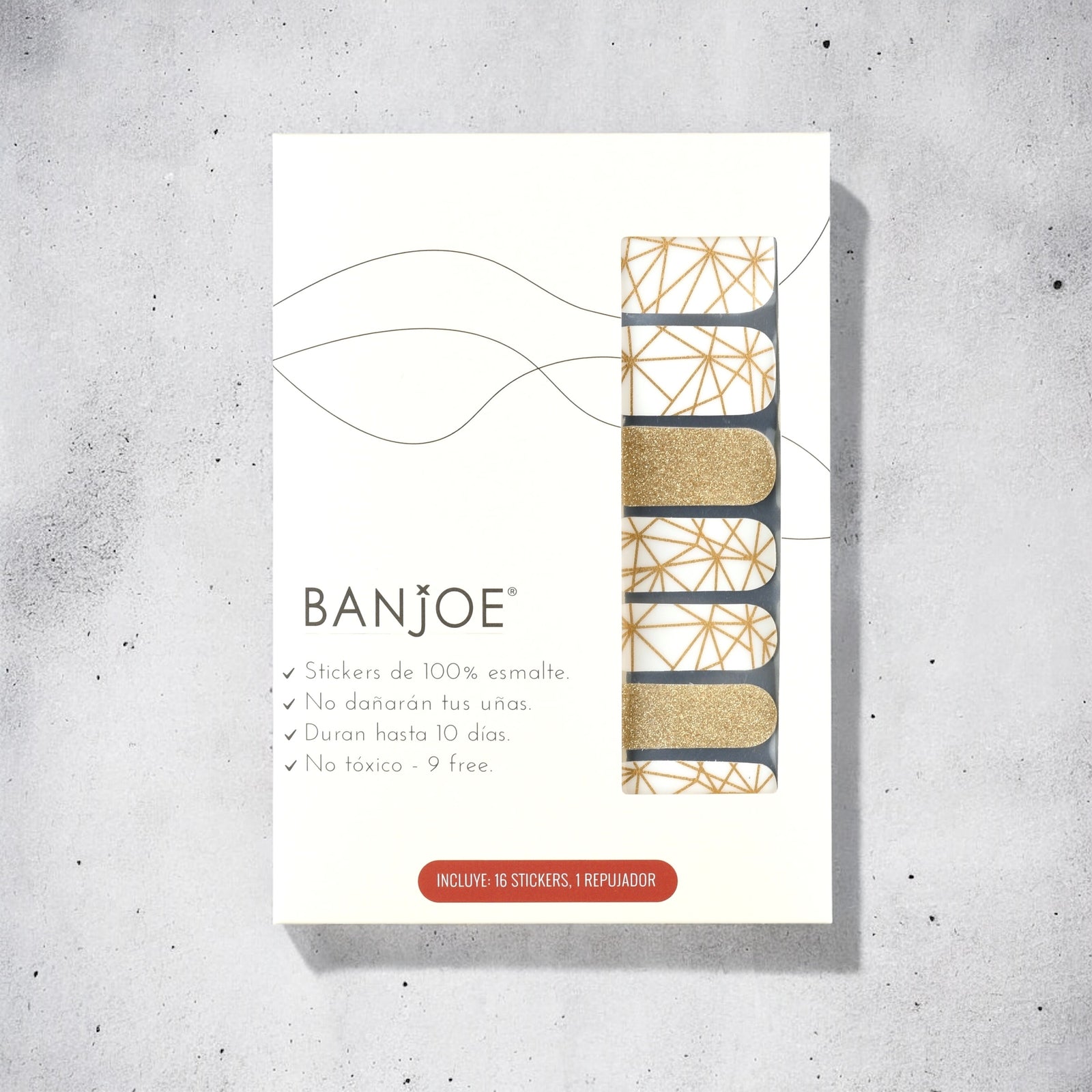 Golden Glow | Stickers de Esmalte