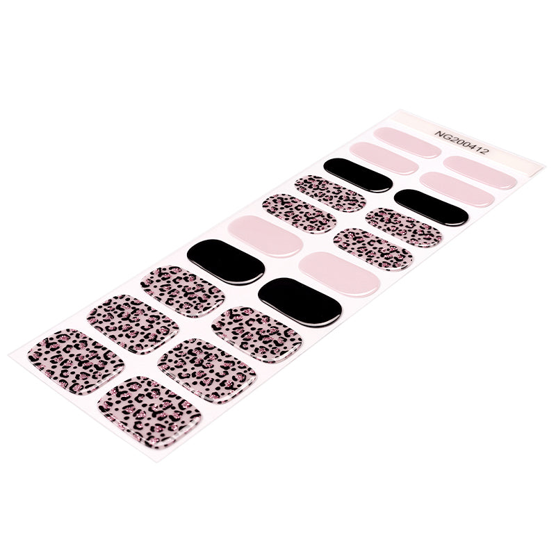 Rose & Black Print | Stickers de Gel
