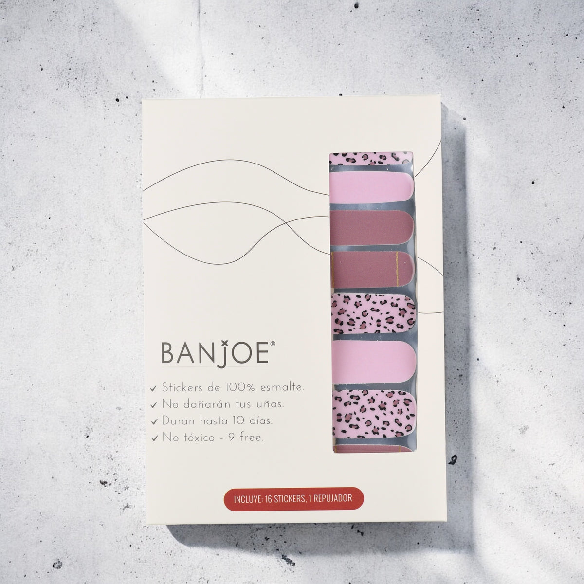 Animal Print rosa | Stickers de Esmalte