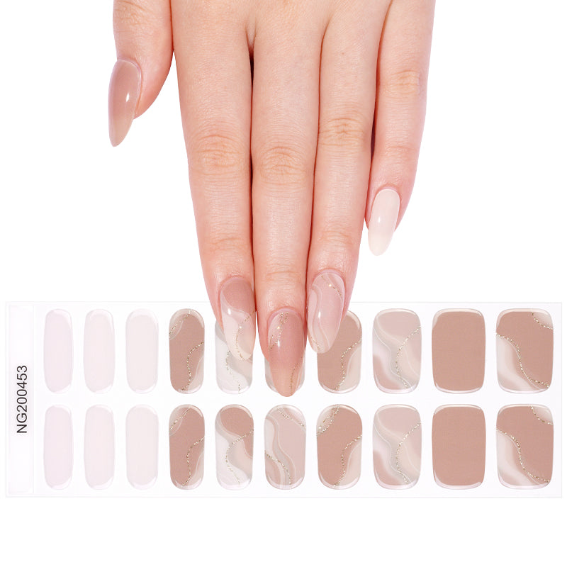 Elegant Waves | Stickers de Gel