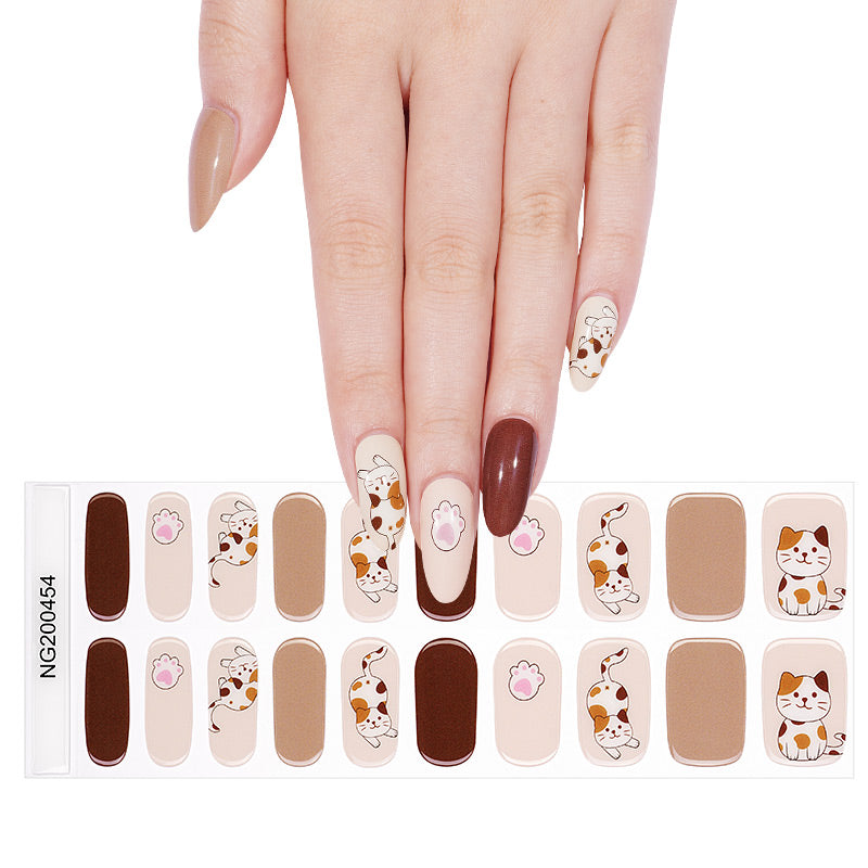 Cute Cat | Stickers de Gel