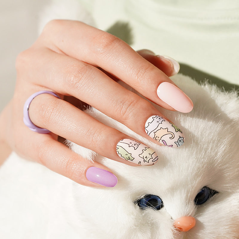 Gatitos Colorful | Stickers de Gel