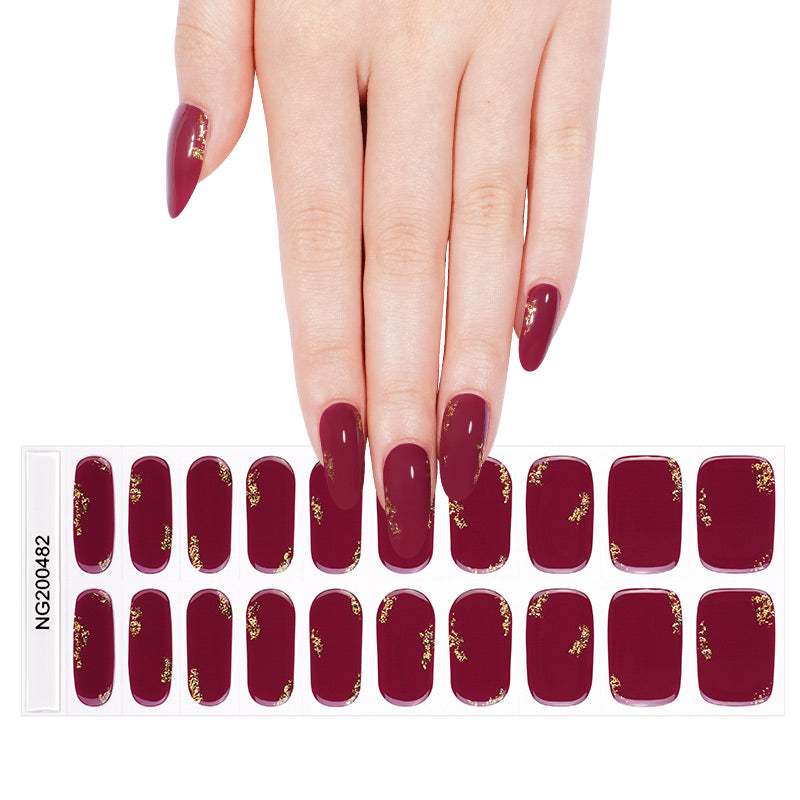 Chic Burgundy | Stickers de Gel