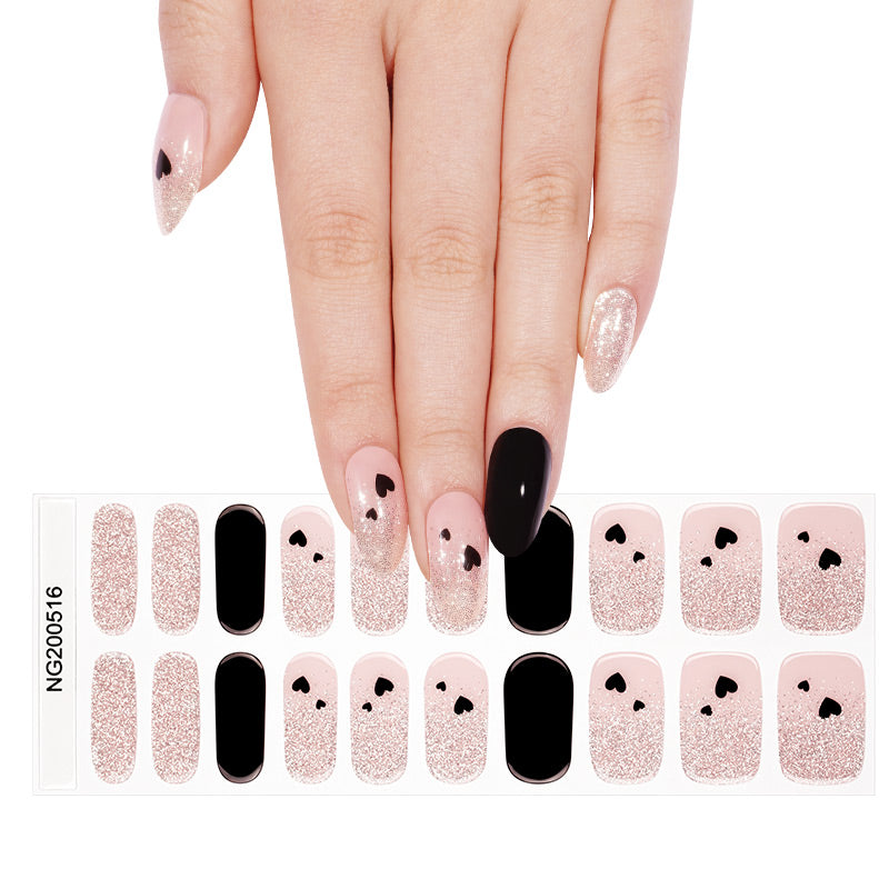 Black Heart | Stickers de Gel