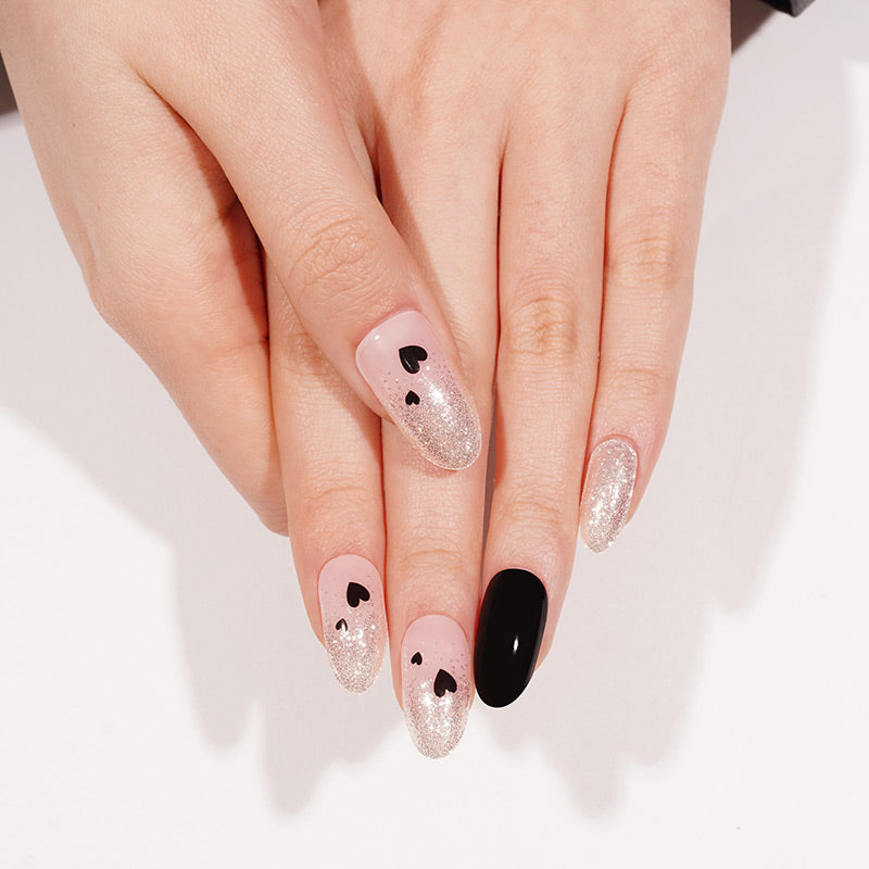 Black Heart | Stickers de Gel
