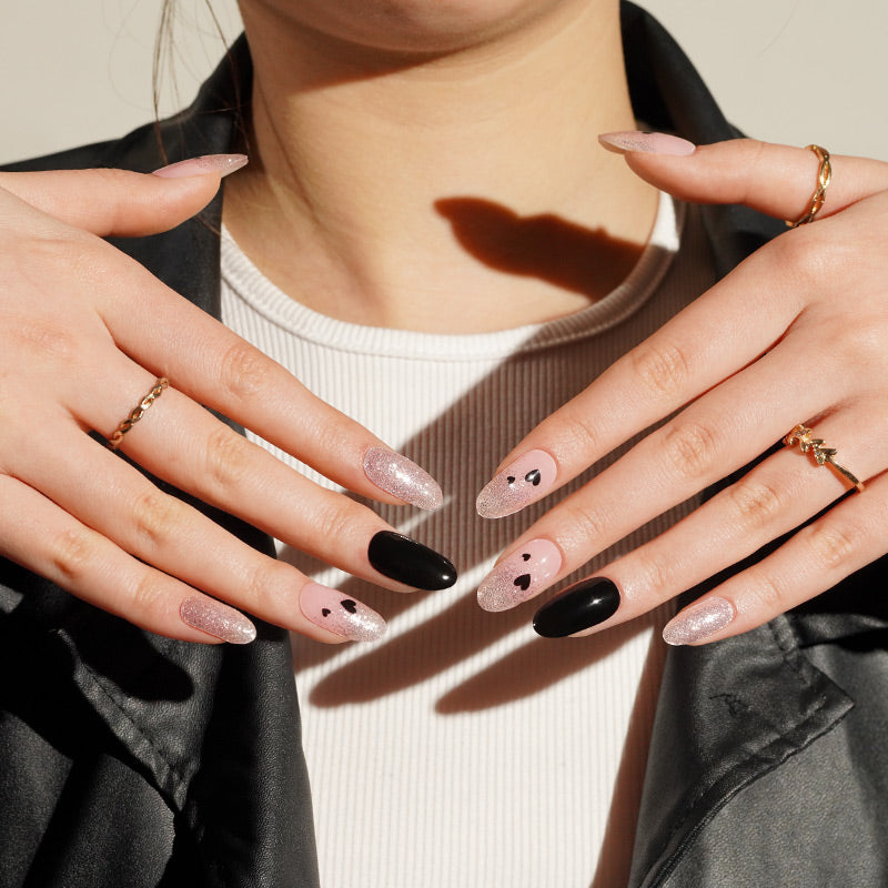 Black Heart | Stickers de Gel