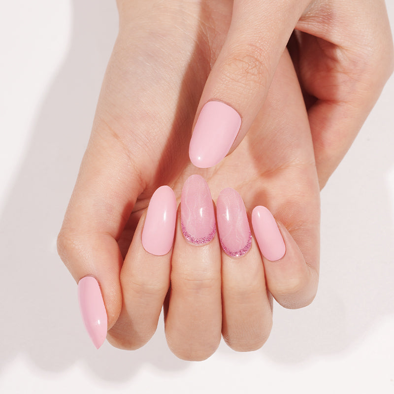 Pink Mármol | Stickers de Gel