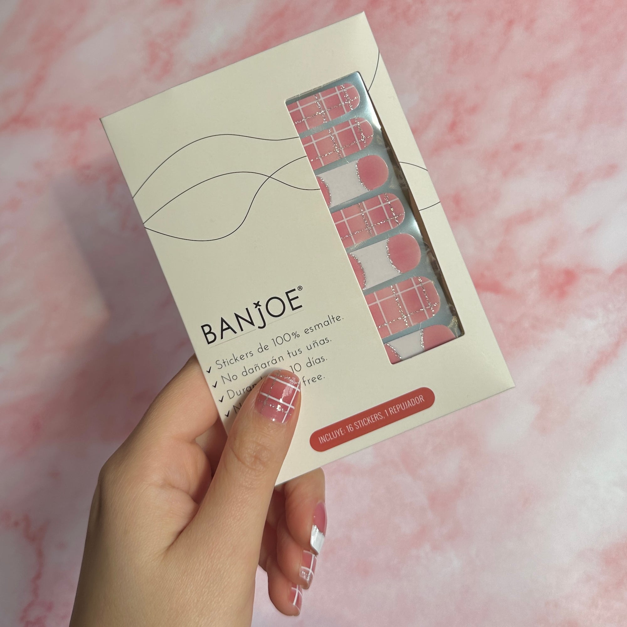 Francesa Rosa Nude | Stickers de Esmalte