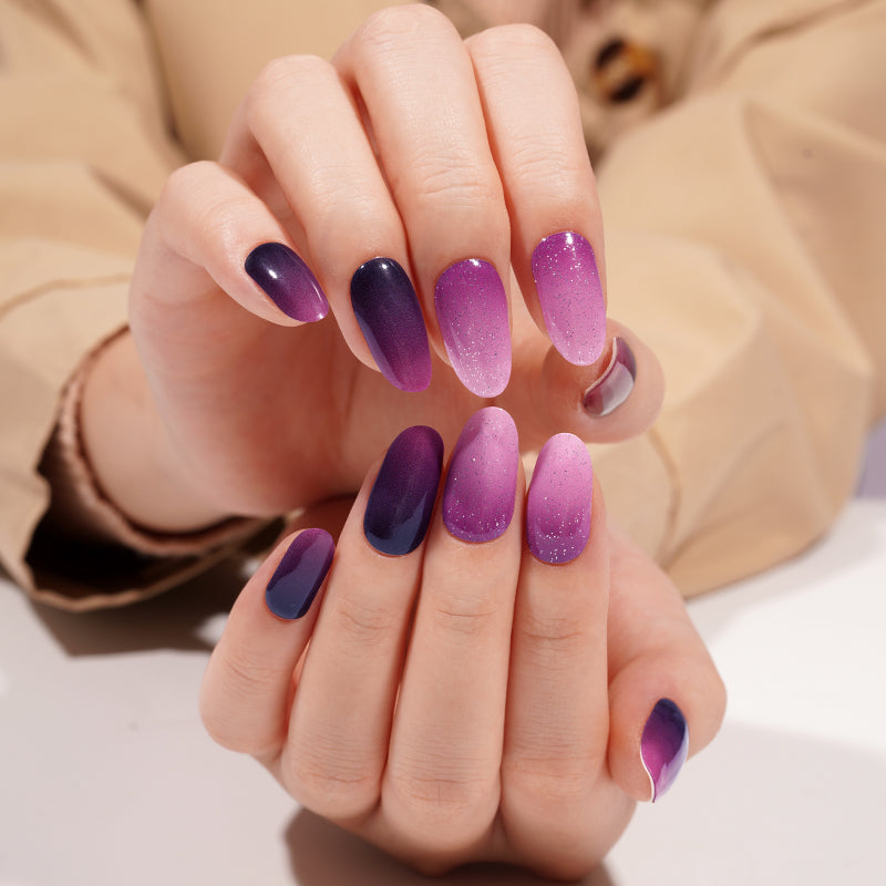 Morado Degradé | Stickers de Gel