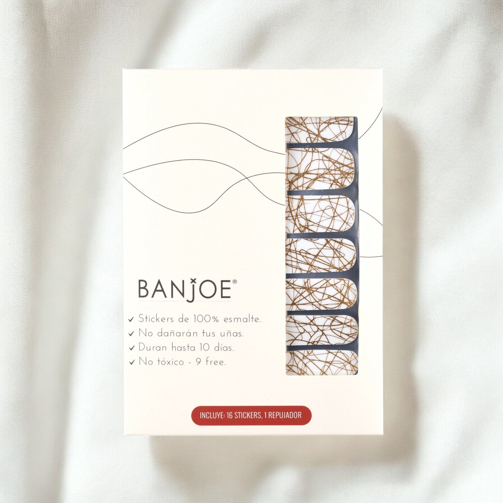 Golden Stripes | Stickers de Esmalte