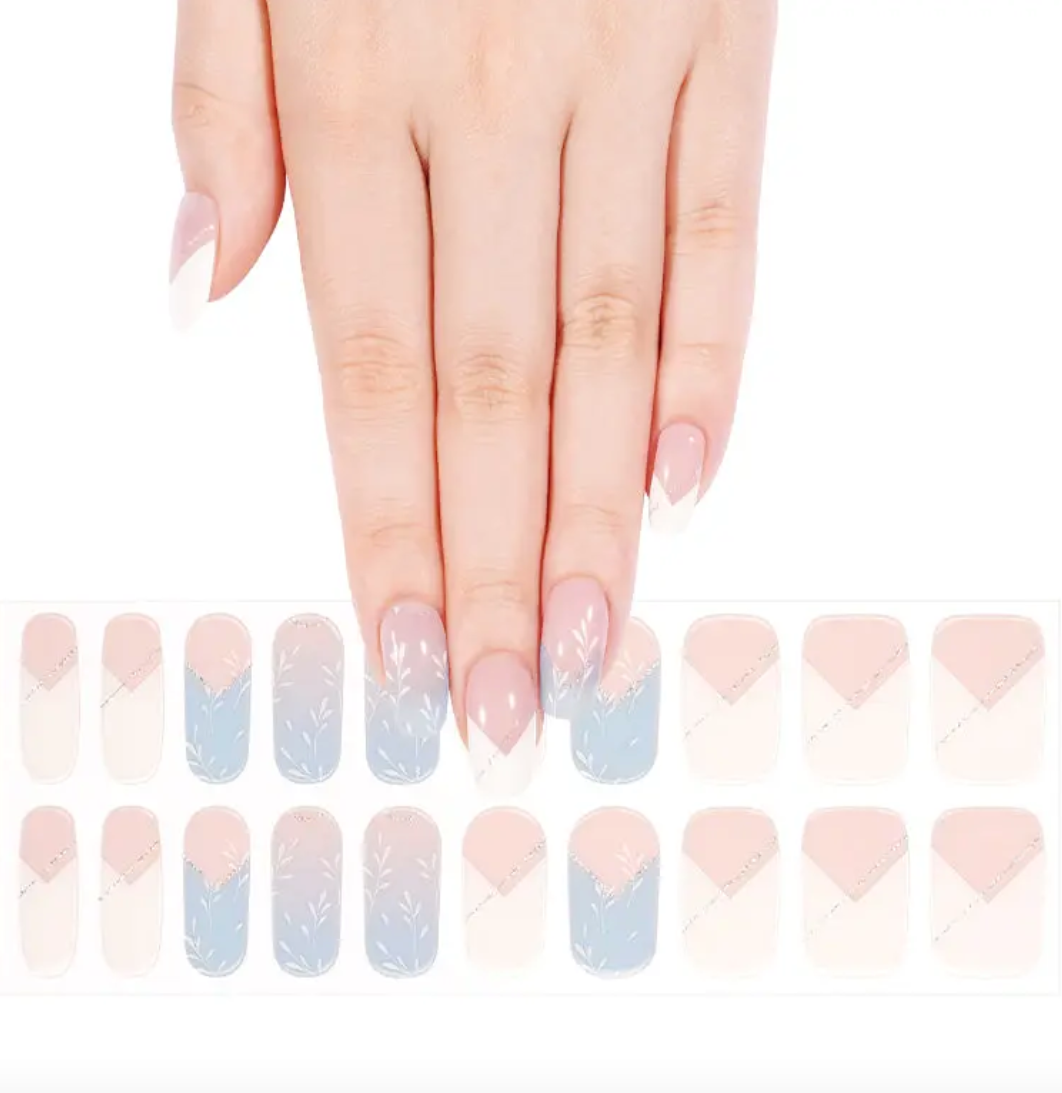 Chevron Blue | Stickers de Gel