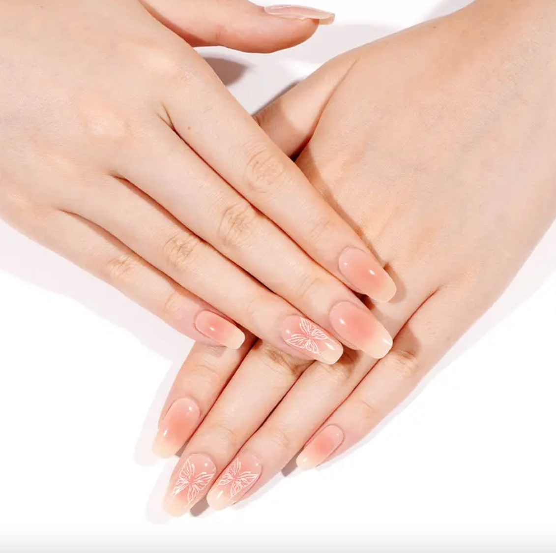 Mariposas Nude | Stickers de Gel