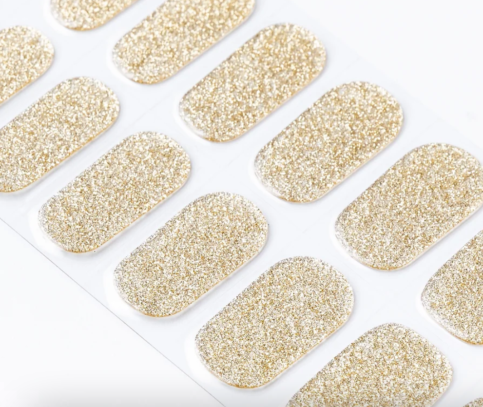 Gold Glitter | Stickers de Gel