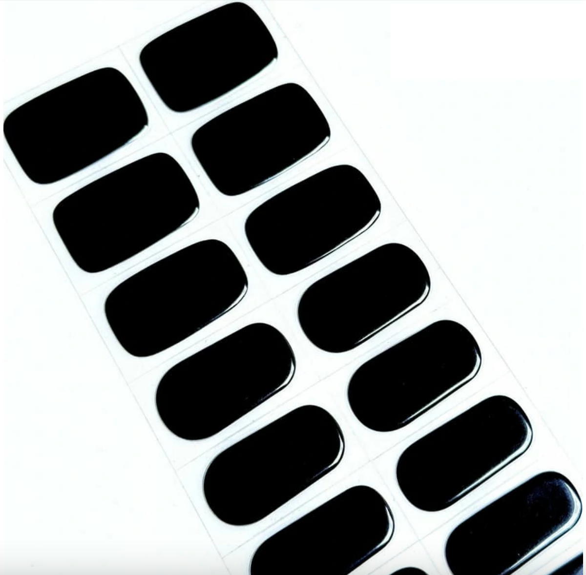 Negro Sólido | Stickers de Gel