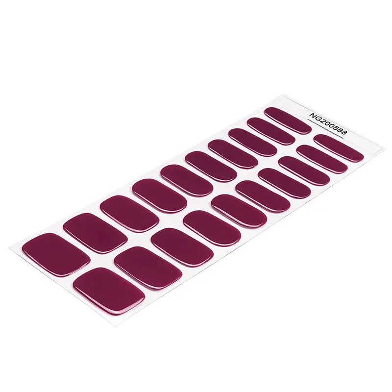 Classic Burgundy | Stickers de Gel