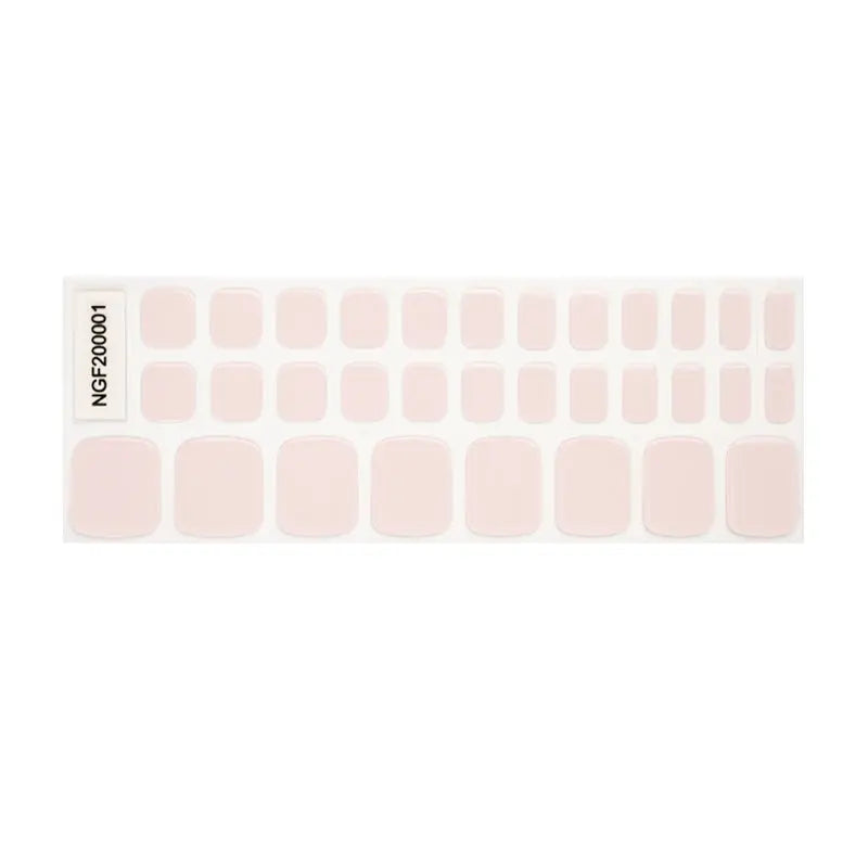 Light Pink Pedicure | Stickers de Gel