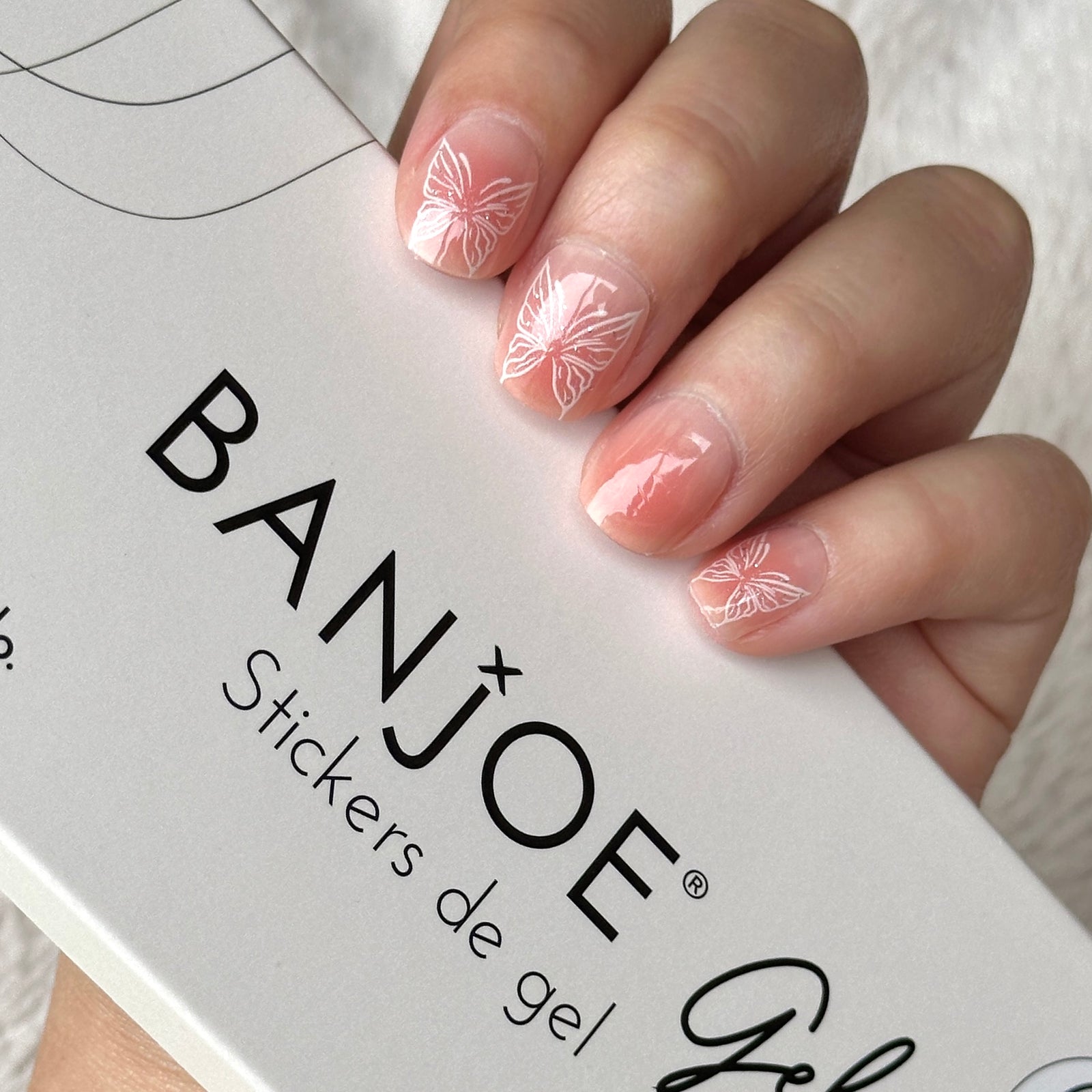 Mariposas Nude | Stickers de Gel