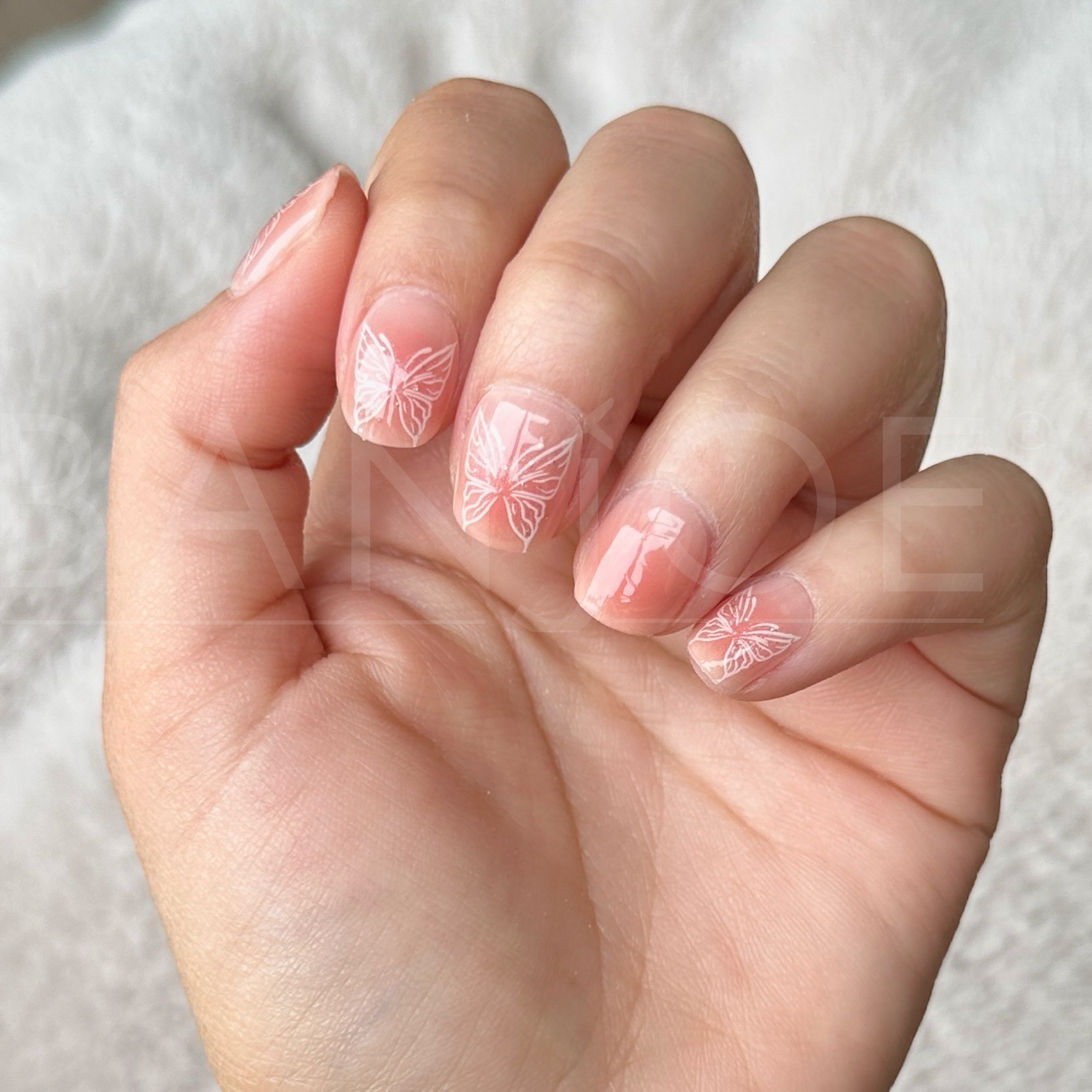 Mariposas Nude | Stickers de Gel