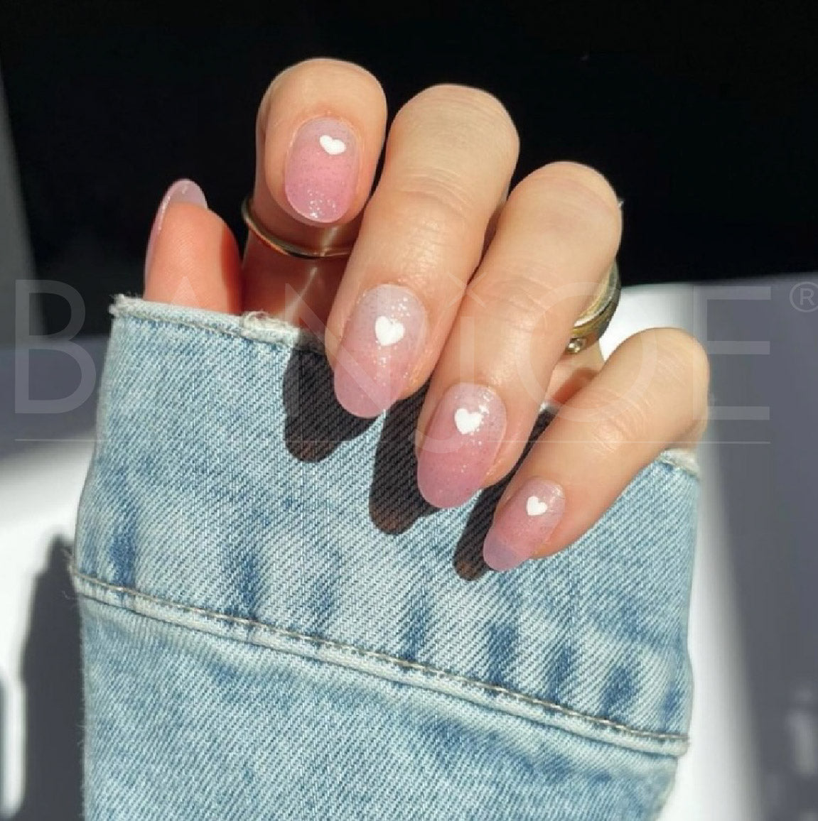 Pink Heart  | Stickers de Esmalte