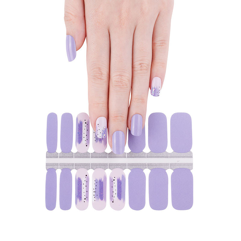 Pinceladas Lila | Stickers de Esmalte