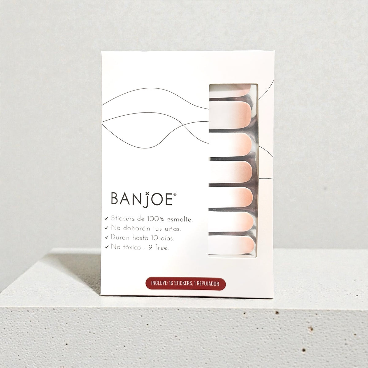 Degradado blanco nude| Stickers de Esmalte