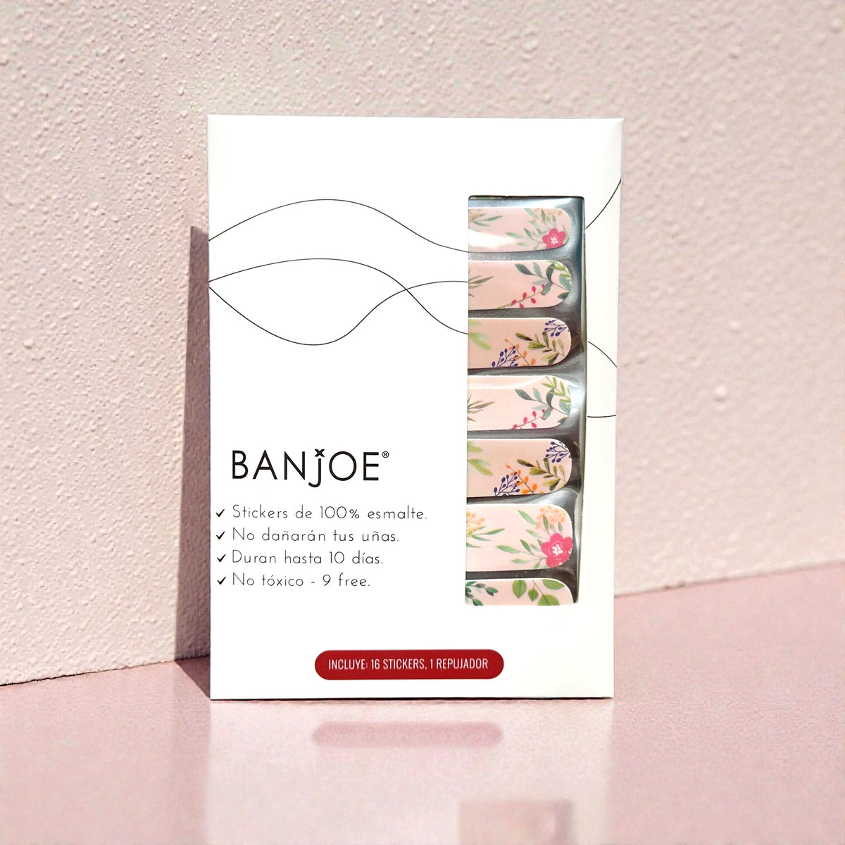 Nude Floral | Stickers de Esmalte