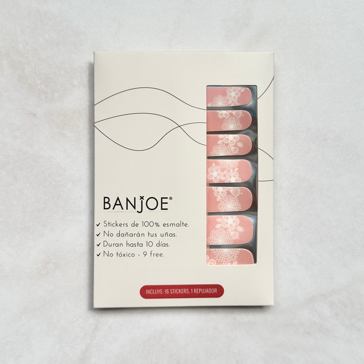 Rosa Mandala | Stickers de Esmalte