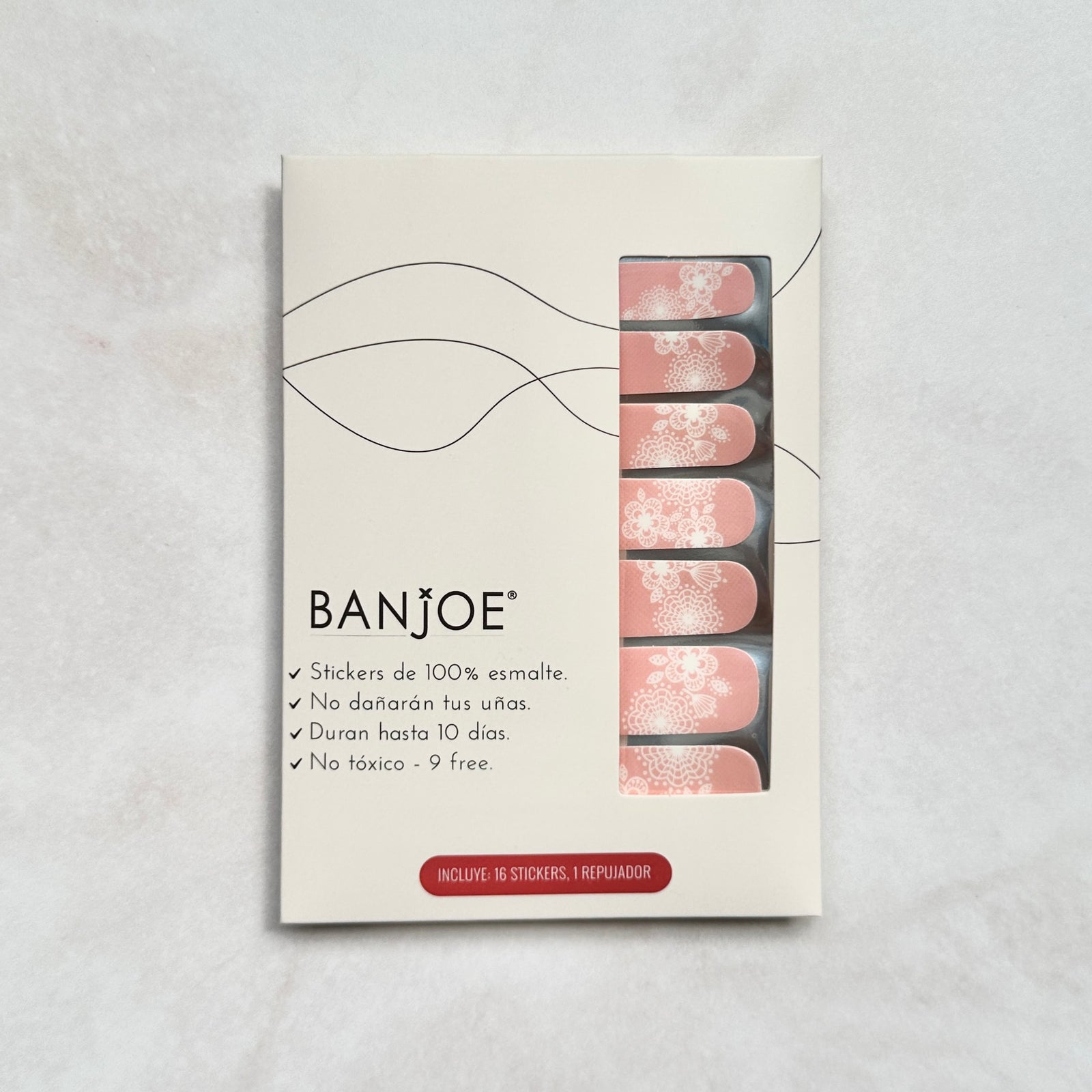 Rosa Mandala | Stickers de Esmalte