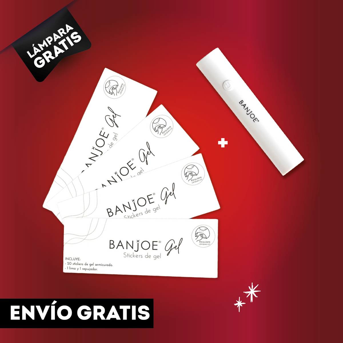 Pack Gel | 4 Diseños + Lámpara GRATIS