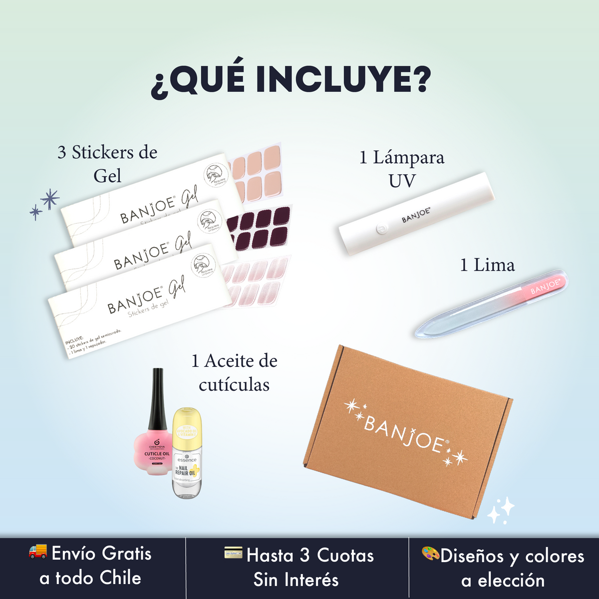 Kit Uñas Gel Banjoe® | Todo lo que Necesitas