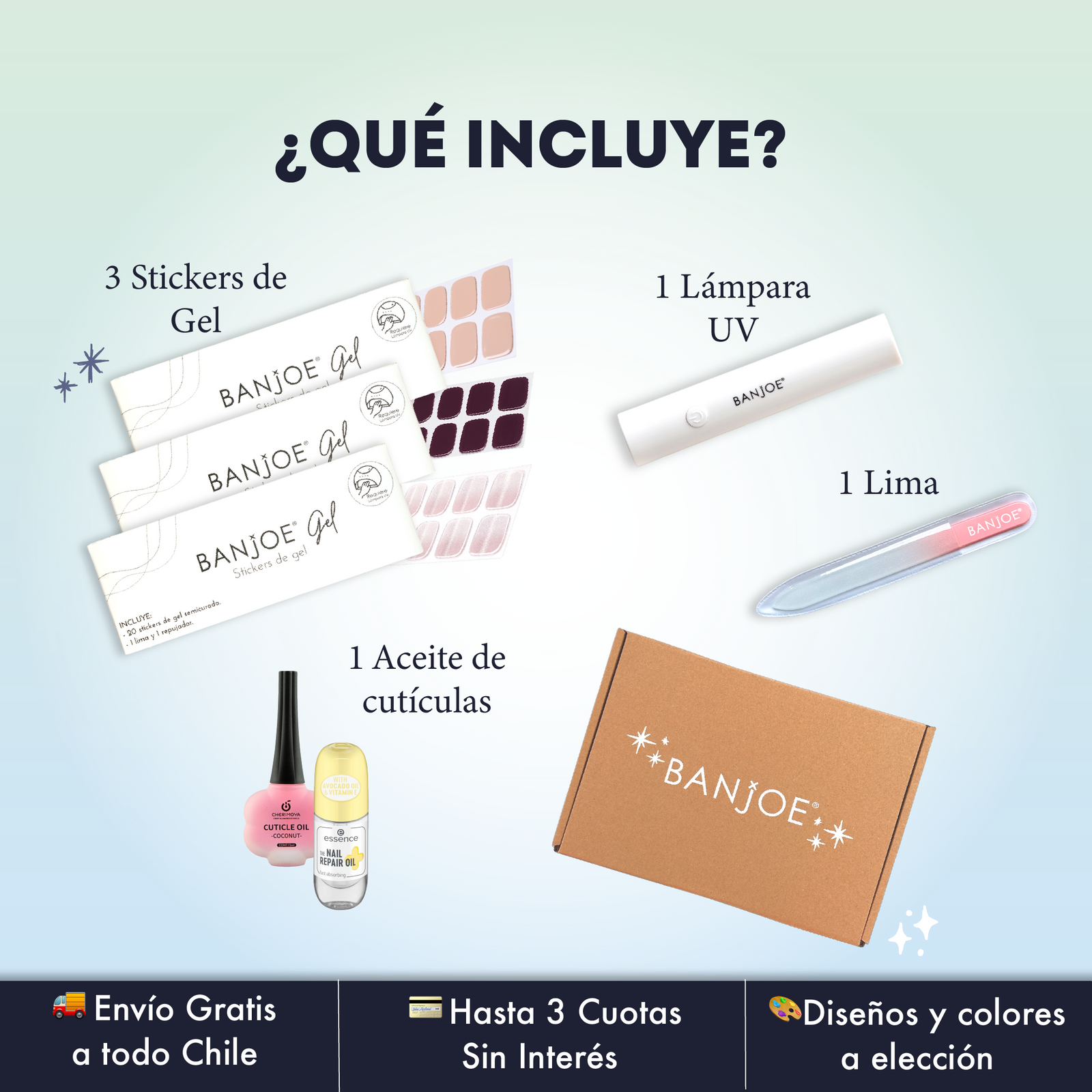 Kit Uñas Gel Banjoe® | Todo lo que Necesitas